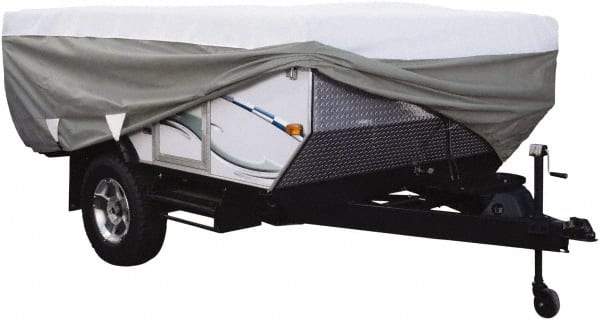 Classic Accessories - Polypropylene RV Protective Cover - 14 to 16' Long, Gray and White - Exact Industrial Supply