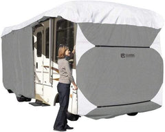 Classic Accessories - Polypropylene RV Protective Cover - 37 to 40' Long x 140" High, Gray and White - Exact Industrial Supply