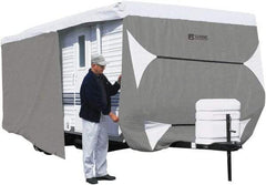 Classic Accessories - Polypropylene RV Protective Cover - 24 to 27' Long x 118" High, Gray and White - Exact Industrial Supply