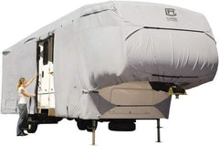 Classic Accessories - Polyester RV Protective Cover - 37 to 41' Long x 140" High, Gray - Exact Industrial Supply