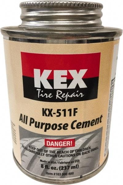 KEX Tire Repair - 8 oz. Can Cement - For Tires & Wheels - Exact Industrial Supply