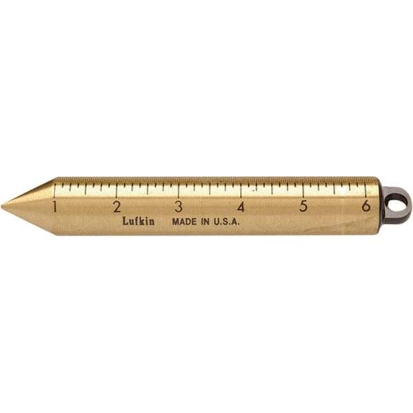 Lufkin - Plumb Bobs Weight (oz.): 20.00 Material: Brass - Exact Industrial Supply