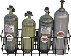 AIR Systems - SCBA/EEBA Air Cylinder Rack - Use with Self-Contained Breathing Apparatus (SCBA) - Exact Industrial Supply