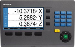 Acu-Rite - 3 Axes, Milling, Lathe & Grinding Compatible DRO Counter - Color TFT Display - Exact Industrial Supply