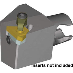 Kennametal - Insert Style LT16ER, 25mm Head Length, Left Hand Cut, External Modular Threading Cutting Unit Head - System Size KM20, 17mm Center to Cutting Edge, Series LT Threading - Exact Industrial Supply