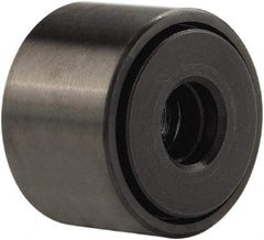 Accurate Bushing - 5/8" Bore, 2" Roller Diam x 1-1/4" Roller Width, Stainless Steel Yoke Cam Follower - 5,660 Lb Dynamic Load Capacity, 1-5/16" Overall Width - Exact Industrial Supply