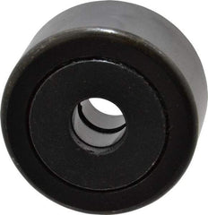 Accurate Bushing - 5/8" Bore, 2-1/4" Roller Diam x 1-1/4" Roller Width, Steel Yoke Cam Follower - 10,370 Lb Dynamic Load Capacity, 1-5/16" Overall Width - Exact Industrial Supply