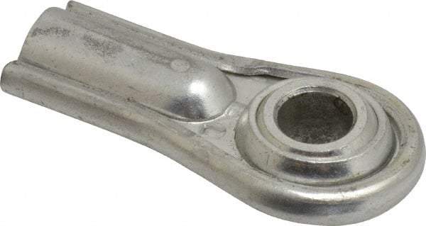 Alinabal - 1/2" ID, Female Spherical Rod End - 1/2-20 LH, Carbon Steel with Steel Raceway - Exact Industrial Supply