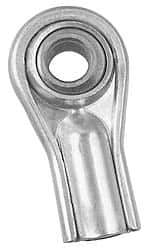 Alinabal - 3/8" ID, Female Spherical Rod End - 3/8-24 LH, Carbon Steel with Nylon Raceway - Exact Industrial Supply