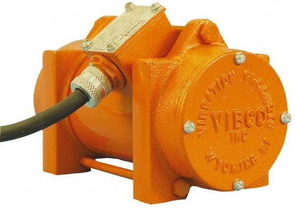 Vibco - 1 Phase, 0.3 Amp, 115 Volt, 7-1/2" Long, Electric Vibrators - 50 to 100 Lbs. Force, 60 Decibels - Exact Industrial Supply