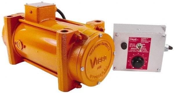 Vibco - 1 Phase, 3.5 Amp, 115 Volt, 13-3/16" Long, Electric Vibrators - 0 to 500 Lbs. Force, 70 Decibels - Exact Industrial Supply