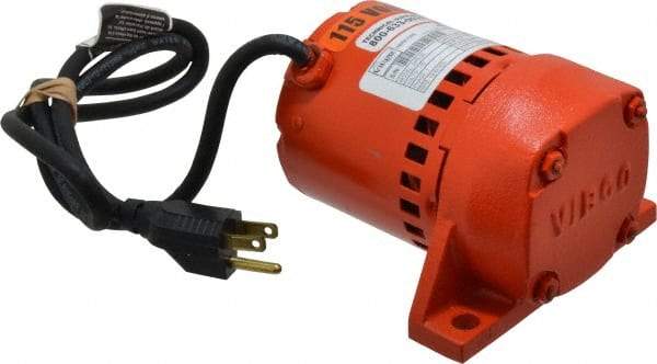 Vibco - 1 Phase, 0.5 Amp, 115 Volt, 5" Long, Electric Vibrators - 0 to 20 Lbs. Force, 45 Decibels - Exact Industrial Supply