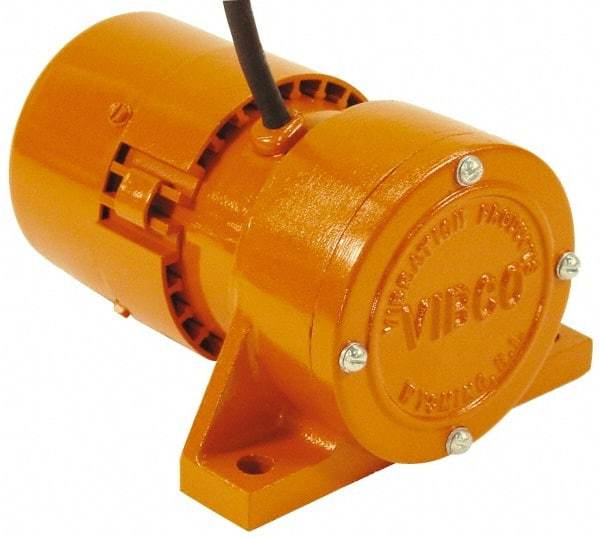 Vibco - 1 Phase, 1.5 Amp, 115 Volt, 7-1/2" Long, Electric Vibrators - 0 to 60 Lbs. Force, 48 Decibels - Exact Industrial Supply