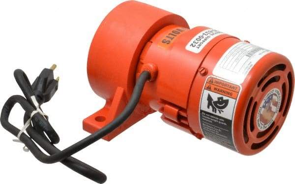 Vibco - 1 Phase, 1.7 Amp, 115 Volt, 7-1/2" Long, Electric Vibrators - 0 to 80 Lbs. Force, 50 Decibels - Exact Industrial Supply