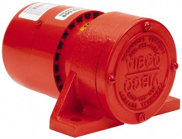 Vibco - 1 Phase, 1.7 Amp, 115 Volt, 7-1/2" Long, Electric Vibrators - 0 to 80 Lbs. Force, 50 Decibels - Exact Industrial Supply