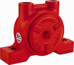 Vibco - 600 Lb. Force, 10 Cubic Feet per Minute, 6,800 RPM, 70 Decibel, Pneumatic Vibrator - 6" Long x 4" Wide x 4-7/8" High, 3/8 Port Inlet, 1/2 Port Outlet - Exact Industrial Supply