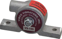 Vibco - 20 Lb. Force, 4 Cubic Feet per Minute, 12,000 RPM, 66 Decibel, Pneumatic Vibrator - 3-7/8" Long x 3/4" Wide x 2" High, 1/8 Port Inlet - Exact Industrial Supply