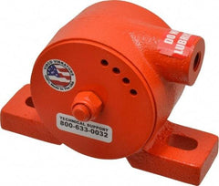 Vibco - ,500 Lb. Force, 10-1/2 Cubic Feet per Minute, 7,200 RPM, 70 Decibel, Pneumatic Vibrator - 5-3/8" Long x 1-1/2" Wide x 3-1/2" High, 1/4 Port Inlet - Exact Industrial Supply