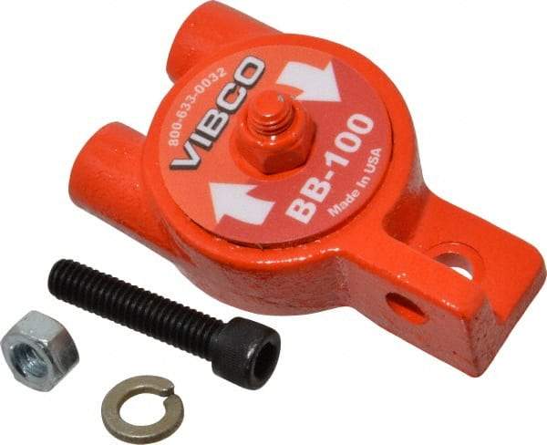 Vibco - 55 Lb. Force, 6 Cubic Feet per Minute, 24,000 RPM, 75 Decibel, Pneumatic Vibrator - 3-1/4" Long x 1-9/16" Wide x 1-7/8" High, 1/8 Port Inlet, 1/8 Port Outlet - Exact Industrial Supply