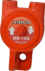 Vibco - 140 Lb. Force, 8 Cubic Feet per Minute, 15,000 RPM, 76 Decibel, Pneumatic Vibrator - 4-1/8" Long x 2" Wide x 2-9/16" High, 1/4 Port Inlet, 1/4 Port Outlet - Exact Industrial Supply