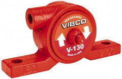 Vibco - 80 Lb. Force, 7-1/2 Cubic Feet per Minute, 19,000 RPM, 72 Decibel, Pneumatic Vibrator - 4-7/8" Long x 15/16" Wide x 2-5/16" High, 1/8 Port Inlet, 1/8 Port Outlet - Exact Industrial Supply