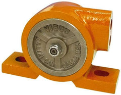 Vibco - 650 Lb. Force, 17 Cubic Feet per Minute, 10,000 RPM, 78 Decibel, Pneumatic Vibrator - 5-9/16" Long x 1-1/2" Wide x 4-3/4" High, 3/8 Port Inlet, 3/8 Port Outlet - Exact Industrial Supply