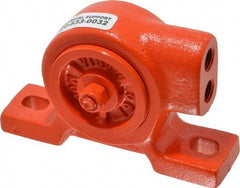 Vibco - 260 Lb. Force, 11 Cubic Feet per Minute, 16,000 RPM, 73 Decibel, Pneumatic Vibrator - 5-1/16" Long x 1-5/16" Wide x 3" High, 1/4 Port Inlet, 1/4 Port Outlet - Exact Industrial Supply