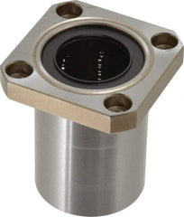 Value Collection - 1/4" ID, Square Flanged Single Linear Bearing - 1/2" OD - Exact Industrial Supply