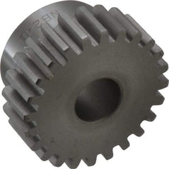 Boston Gear - 16 Pitch, 1-1/2" Pitch Diam, 24 Tooth Spur Gear - 1/2" Face Width, 1/2" Bore Diam, 1.2" Hub Diam, 14.5° Pressure Angle, Steel - Exact Industrial Supply