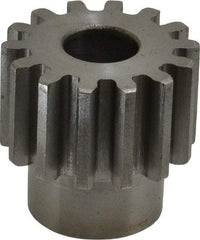 Boston Gear - 12 Pitch, 1.167" Pitch Diam, 14 Tooth Spur Gear - 3/4" Face Width, 1/2" Bore Diam, 0.92" Hub Diam, 14.5° Pressure Angle, Steel - Exact Industrial Supply