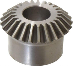 Boston Gear - 10 Pitch, 2-1/2" Pitch Diam, 25 Tooth Miter Gear - 0.56" Face Width, 1" Bore Diam, 2" Hub Diam, 20° Pressure Angle, Steel - Exact Industrial Supply