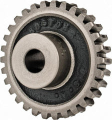 Boston Gear - 12 Pitch, 2-1/2" Pitch Diam, 30 Tooth Worm Gear - 1/2" Bore Diam, 14.5° Pressure Angle, Cast Iron - Exact Industrial Supply