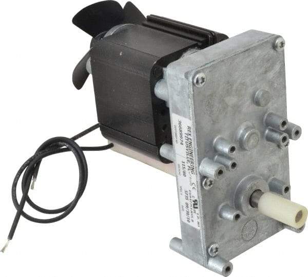 Made in USA - 115 Volt, 5 RPM, 680:1 Gear Ratio, ESP Gearmotor - 250 Torque - Exact Industrial Supply