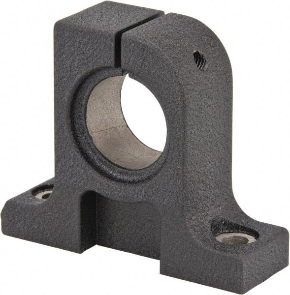 Thomson Industries - 20mm Diam, Malleable Iron Alloy Shaft Support - Plain Shafting - Exact Industrial Supply