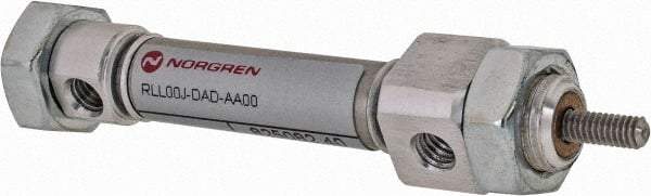 Norgren - 1/2" Stroke x 5/16" Bore Double Acting Air Cylinder - 10-32 Port, 5-40 Rod Thread - Exact Industrial Supply