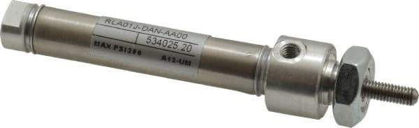 Norgren - 1-1/2" Stroke Double Acting Air Cylinder - 10-32 Port, 10-32 Rod Thread - Exact Industrial Supply
