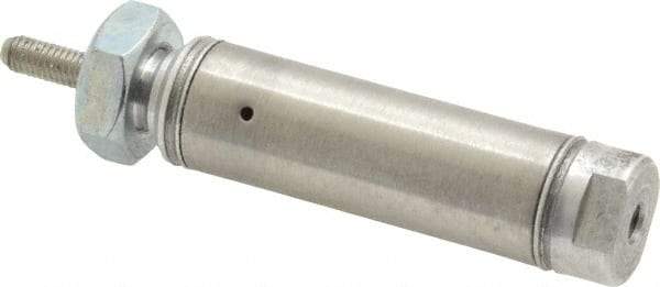 Norgren - 1/2" Stroke x 9/16" Bore Single Acting Air Cylinder - 10-32 Port, 10-32 Rod Thread - Exact Industrial Supply