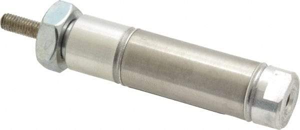 Norgren - 1/2" Stroke x 9/16" Bore Double Acting Air Cylinder - 10-32 Port, 10-32 Rod Thread - Exact Industrial Supply