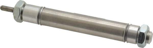 Norgren - 2" Stroke x 9/16" Bore Double Acting Air Cylinder - 10-32 Port, 10-32 Rod Thread - Exact Industrial Supply