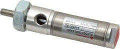 Norgren - 1/2" Stroke x 3/4" Bore Double Acting Air Cylinder - 1/8 Port, 1/4-28 Rod Thread - Exact Industrial Supply