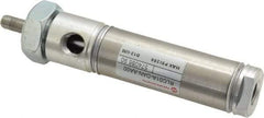 Norgren - 1" Stroke x 3/4" Bore Double Acting Air Cylinder - 1/8 Port, 1/4-28 Rod Thread - Exact Industrial Supply