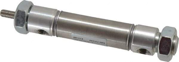 Norgren - 1" Stroke x 3/4" Bore Double Acting Air Cylinder - 1/8 Port, 1/4-28 Rod Thread - Exact Industrial Supply