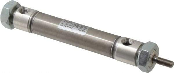 Norgren - 2" Stroke x 3/4" Bore Double Acting Air Cylinder - 1/8 Port, 1/4-28 Rod Thread - Exact Industrial Supply