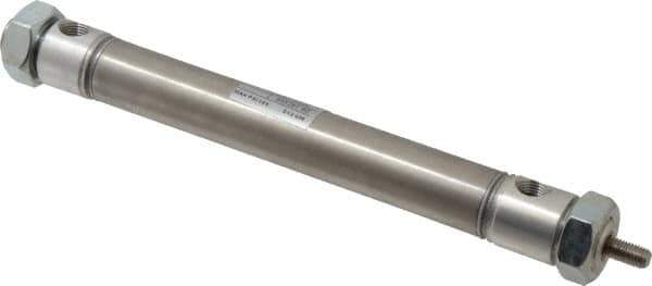 Norgren - 4" Stroke x 3/4" Bore Double Acting Air Cylinder - 1/8 Port, 1/4-28 Rod Thread - Exact Industrial Supply