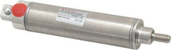 Norgren - 2" Stroke x 1-1/16" Bore Single Acting Air Cylinder - 1/8 Port, 5/16-24 Rod Thread - Exact Industrial Supply