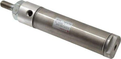 Norgren - 3" Stroke x 1-1/4" Bore Double Acting Air Cylinder - 1/8 Port, 7/16-20 Rod Thread - Exact Industrial Supply