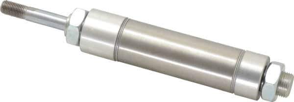 Norgren - 2" Stroke x 1-1/4" Bore Double Acting Air Cylinder - 1/8 Port, 7/16-20 Rod Thread - Exact Industrial Supply