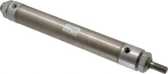 Norgren - 6" Stroke x 1-1/4" Bore Double Acting Air Cylinder - 1/8 Port, 7/16-20 Rod Thread - Exact Industrial Supply