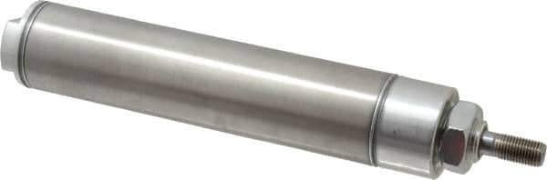 Norgren - 5" Stroke x 1-1/2" Bore Double Acting Air Cylinder - 1/8 Port, 7/16-20 Rod Thread - Exact Industrial Supply