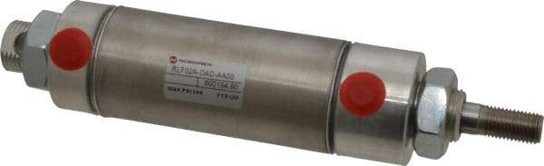Norgren - 2" Stroke x 1-1/2" Bore Double Acting Air Cylinder - 1/8 Port, 7/16-20 Rod Thread - Exact Industrial Supply